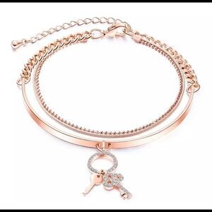 Key 18kt Gold Plated Copper Bracelet